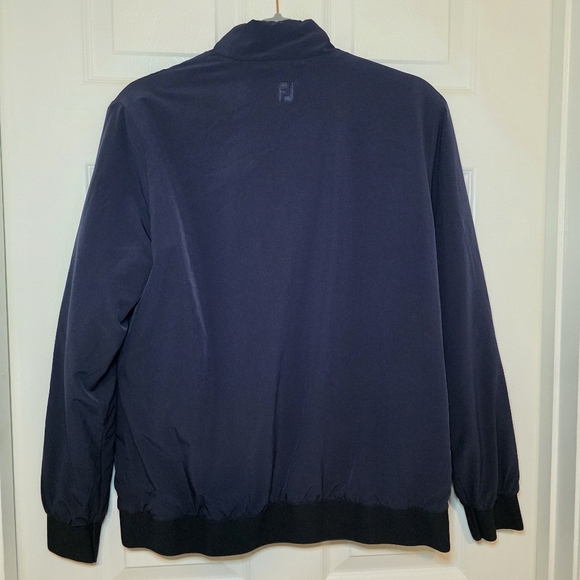 Footjoy FJ Womens Insulated Bomber Jacket Full Zip Golf Navy Blue M - Picture 7 of 12